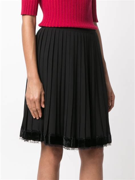 christian dior pleated skirts